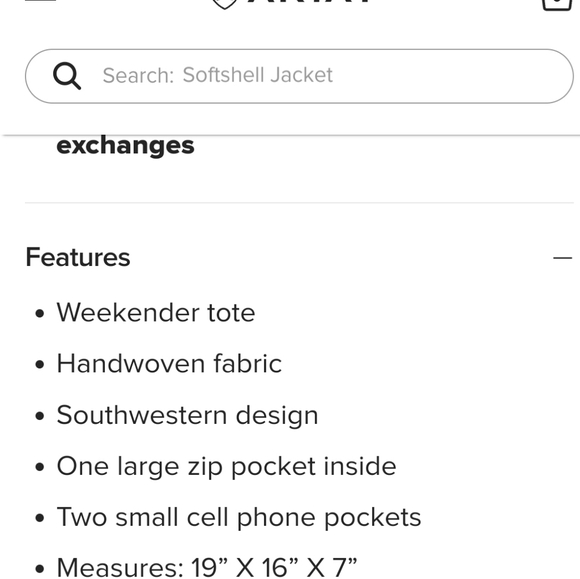 Ariat Sheridan Tote NWT - Picture 3 of 3